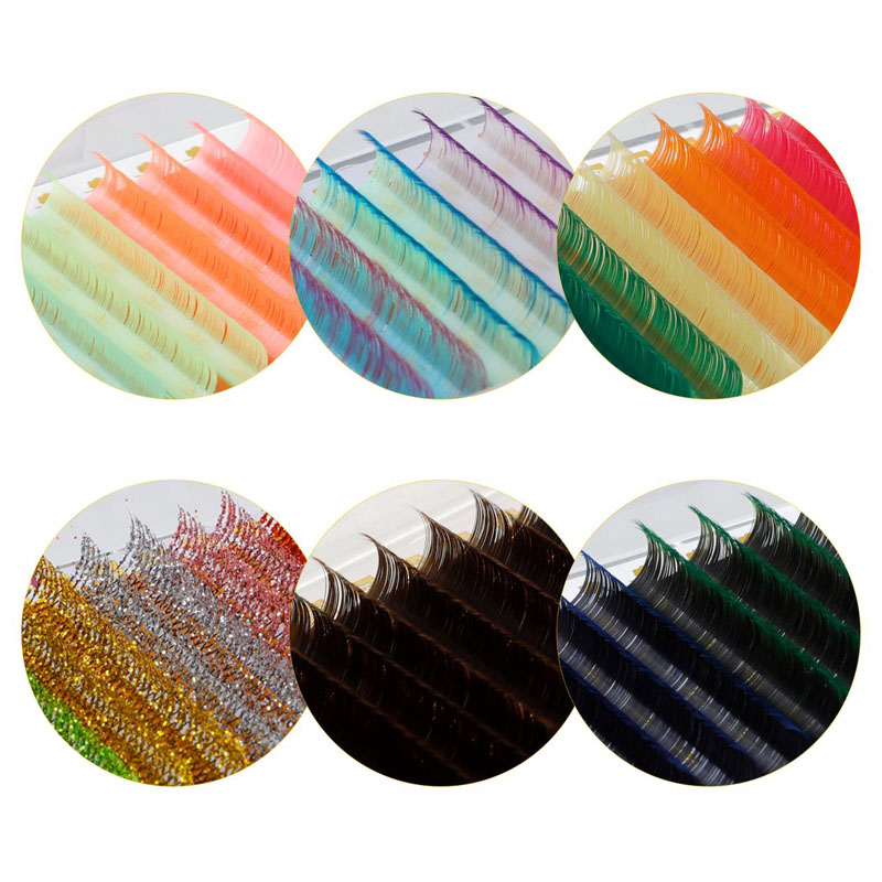 Extensions de cils colorés